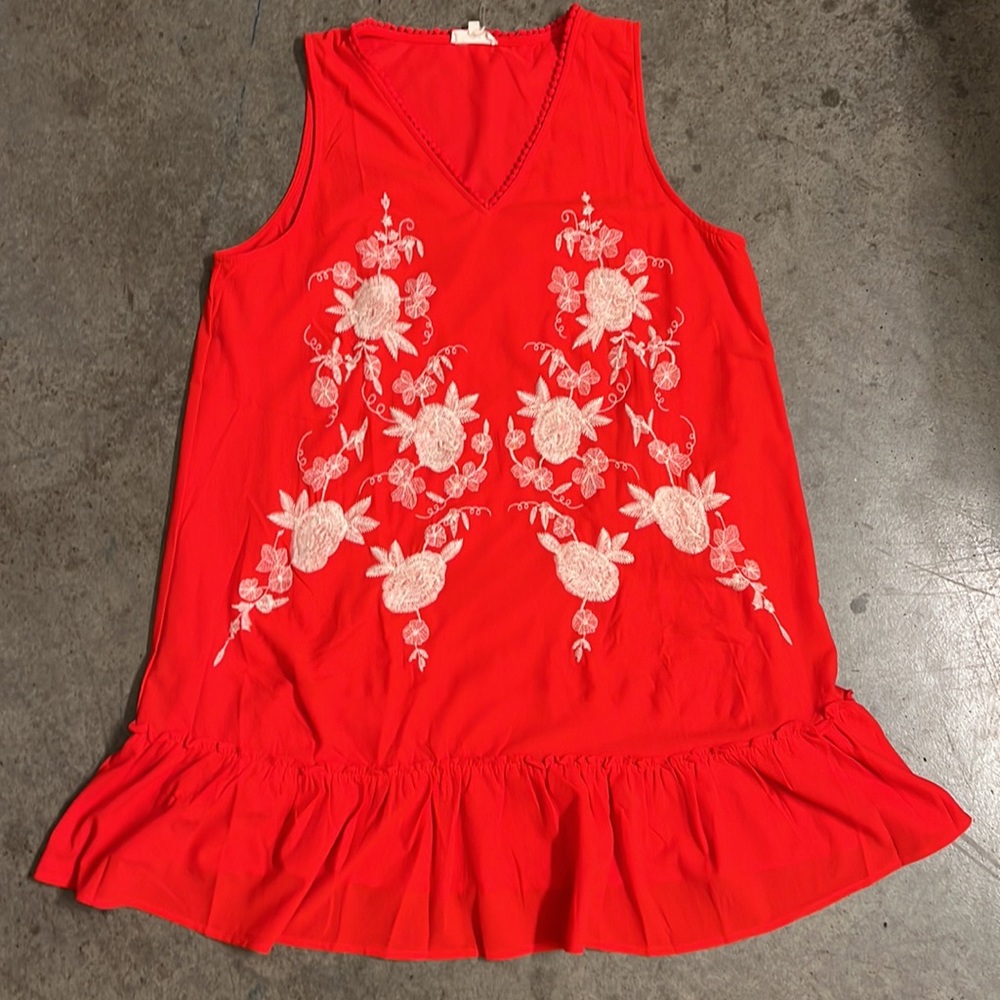 Bright Red Dress from entro, size XL